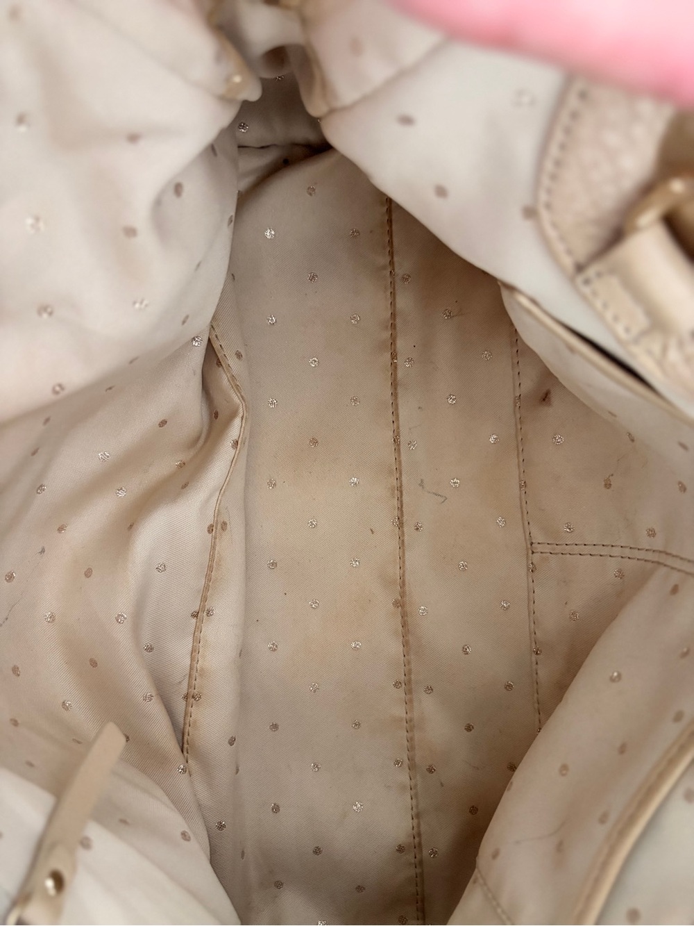 kate spade Quilted Leather Shoulder Bag - Nude- Used - Picture 9 of 10